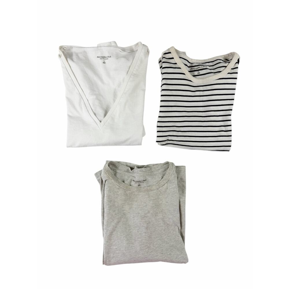 Abercrombie & Fitch Women’s T Shirt Lot Size Large Short Sleeve